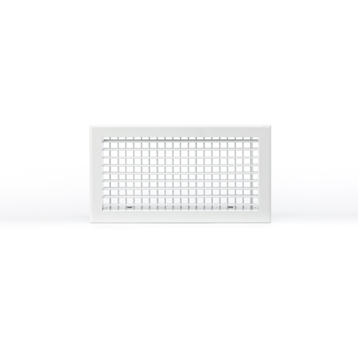 Grille soufflage double déflexion 800x200 blanc mat