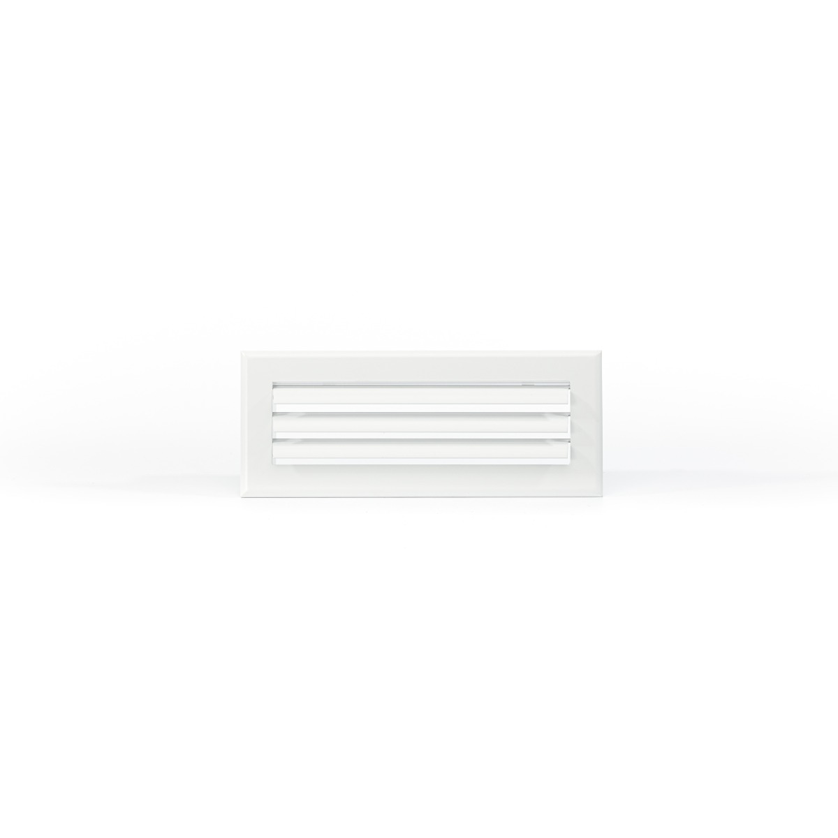 Grille soufflage lames courbes 300x100 blanc mat