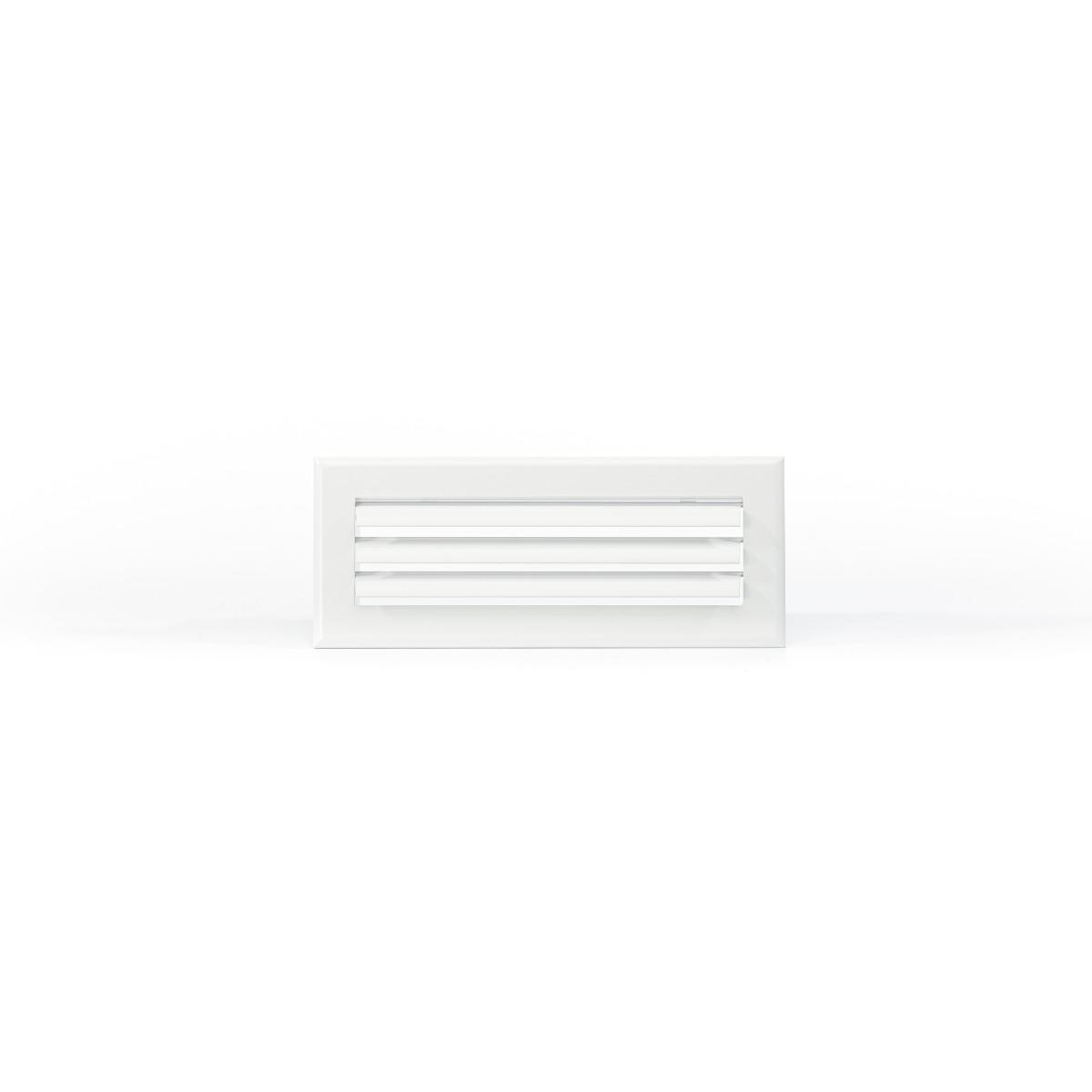 Grille soufflage lames courbes 300x150 blanc mat