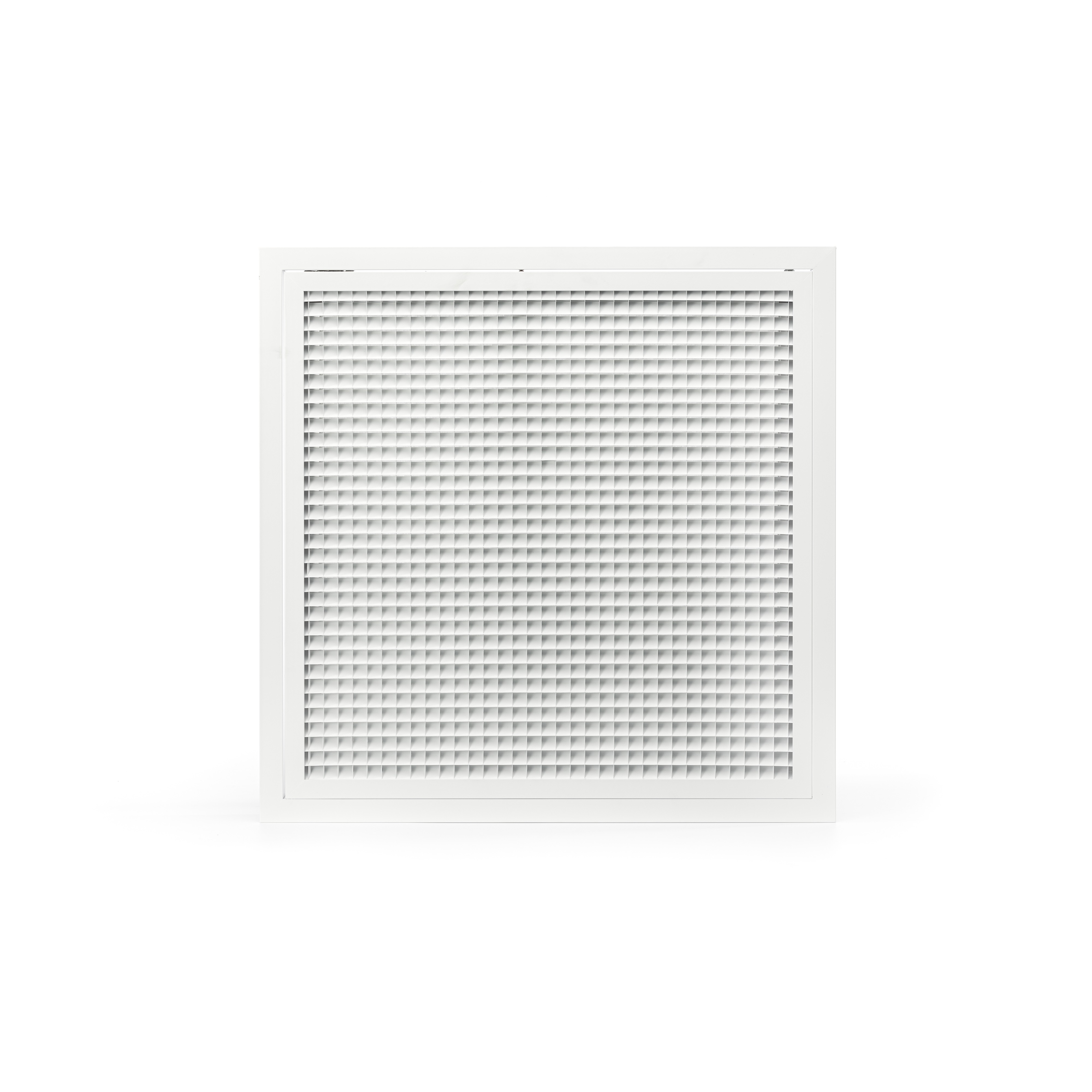 Grille de reprise quadrillage incliné 600x600 blanc mat