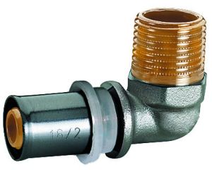 Coude jonction mâle multicouche 32x1'