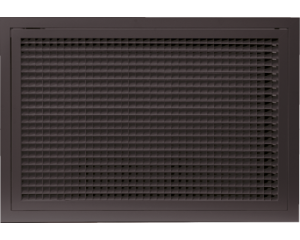 Grille de reprise quadrillage incliné 400x200 noire
