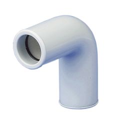 Coude 90° FF 20mm PVC blanc pour tube condensats diam 16
