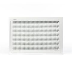 Grille de reprise quadrillage incliné 500x400 blanc mat