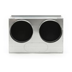 Plénum reprise 500x400 arr/lat 3x200 avec 2 piquages arrière fixés