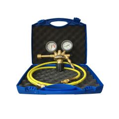 Coffret détendeur azote + flexible 1/4 + vanne arrêt
