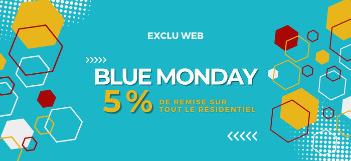 Exclu web spéciale blue monday : 5% de remise sur TOUT le résidentiel !